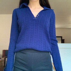 Tommy Hilfiger Navy Pullover Knit Sweater